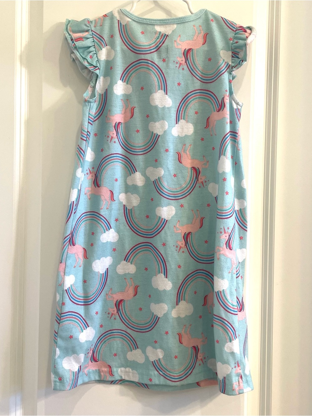 🌈 ✨ Carter’s Simple Joys Girls Unicorn Rainbow Nightgown Pajamas Size 4-5 - Picture 4 of 4